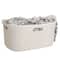 Mind Reader Ivory Laundry Basket with Cutout Handles